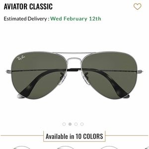 RAY-BAN Aviator Sunglasses NEW